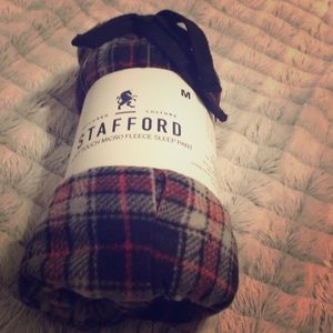 Stafford men’s fleece sleep pants pajamas M